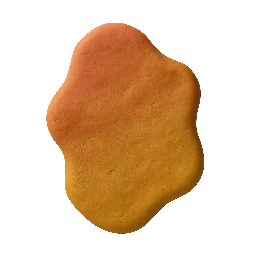 blurred-blob stylized as claymation