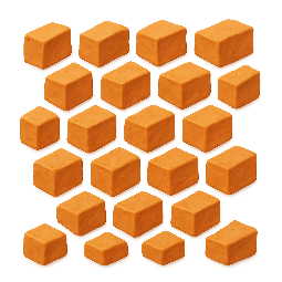 cuboid-pattern stylized as claymation