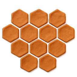 hex-grid stylized as claymation