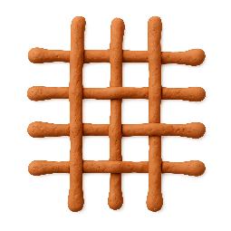 overlay-mesh stylized as claymation