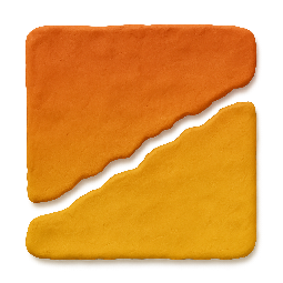 torn-gradient stylized as claymation