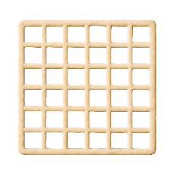 transparent-grid stylized as claymation