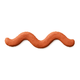 wavy-divider stylized as claymation
