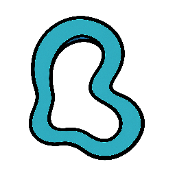 asymmetric-loop stylized as comic
