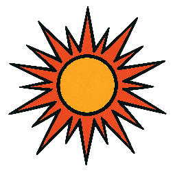 circular-burst stylized as comic
