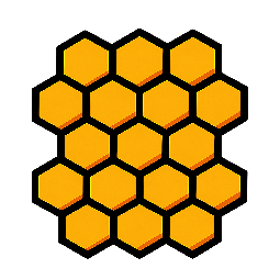hex-grid stylized as comic