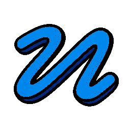 rounded-zigzag stylized as comic