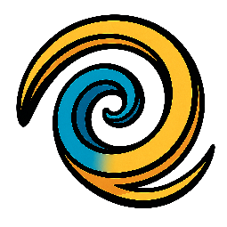spiral stylized as comic