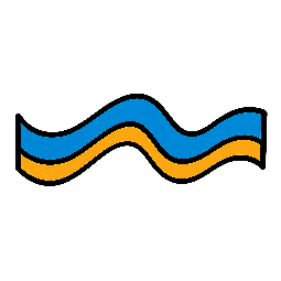 wavy-divider stylized as comic