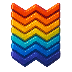 chevron-pattern stylized as digital