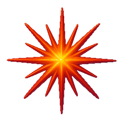 circular-burst stylized as digital