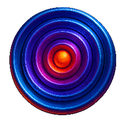 concentric-circles stylized as digital