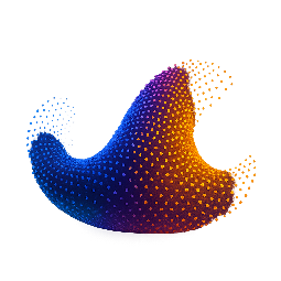 dotted-wave stylized as digital
