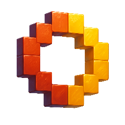 pixelated-shape stylized as digital