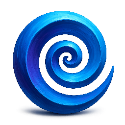 spiral stylized as digital
