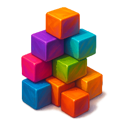 stacked-cubes stylized as digital