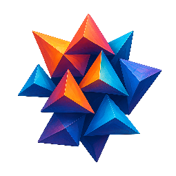 triangle-cluster stylized as digital