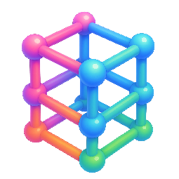 3d-lattice stylized as shiny