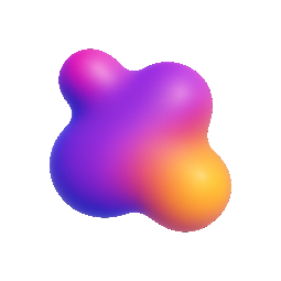 blob-shape stylized as shiny