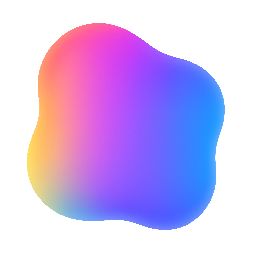 blurred-blob stylized as shiny