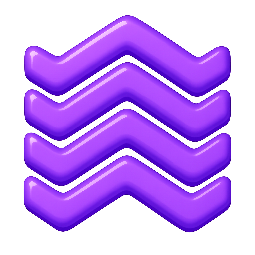 chevron-pattern stylized as shiny