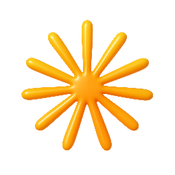 circular-burst stylized as shiny