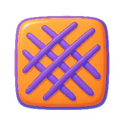 crosshatch-fill stylized as shiny