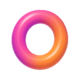 gradient-ring stylized as shiny