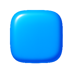 rounded-square stylized as shiny