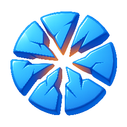 shattered-circle stylized as shiny