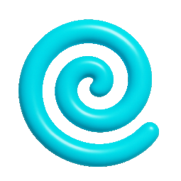 spiral stylized as shiny