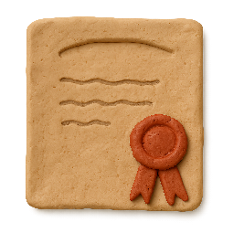 certificate stylized as claymation