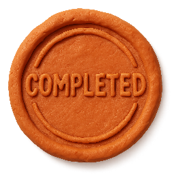 completed-stamp stylized as claymation