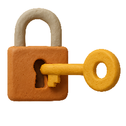 key-unlock stylized as claymation