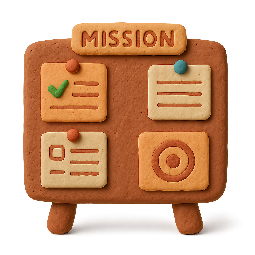 mission-board stylized as claymation
