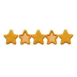 star-rating-5 stylized as claymation