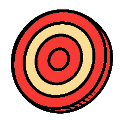 goal-target stylized as comic