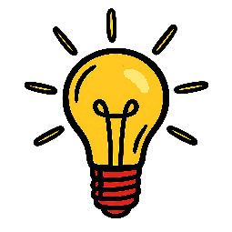 idea-lightbulb stylized as comic