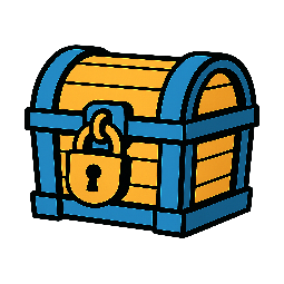 locked-chest stylized as comic