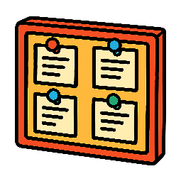 task-board stylized as comic