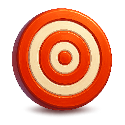 bullseye-target-simple stylized as digital