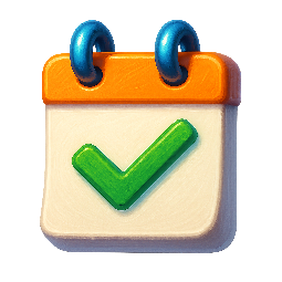 calendar-check stylized as digital