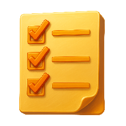 checklist stylized as digital