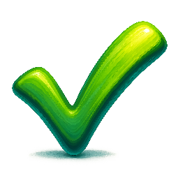checkmark stylized as digital