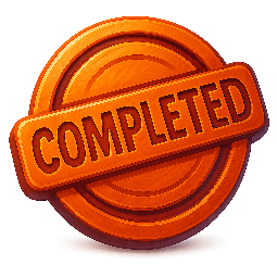 completed-stamp stylized as digital