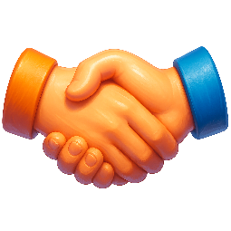 handshake stylized as digital