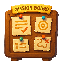 mission-board stylized as digital