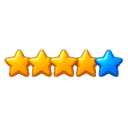star-rating-5 stylized as digital