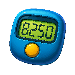 step-counter stylized as digital