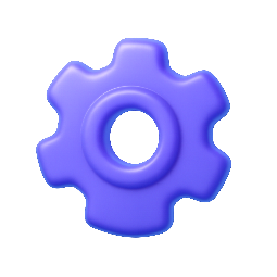 gear-process stylized as shiny